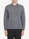 Lisa Yang Emil Polo Sweater In Gray