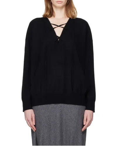 Lisa Yang Erna V-neck Knitwear In Black