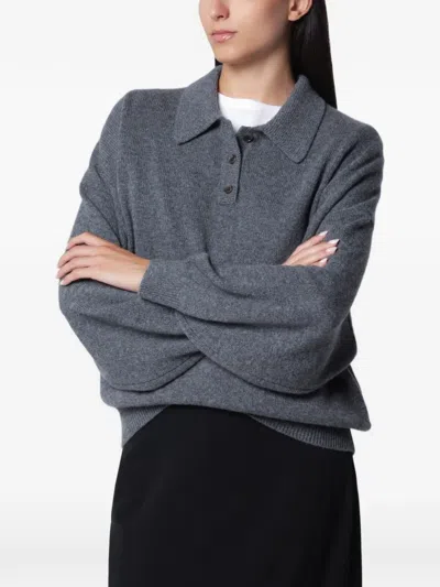 Lisa Yang Graphite Etta Cashmere Sweater In Gray