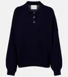 Lisa Yang Etta Cashmere Polo Sweater In Blue