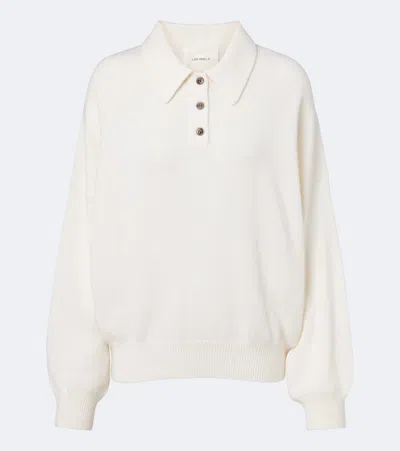 Lisa Yang Etta Cashmere Polo Sweater In Neutral
