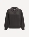 Lisa Yang Knitwear Casual Collar Detail Long Sleeves In Brown