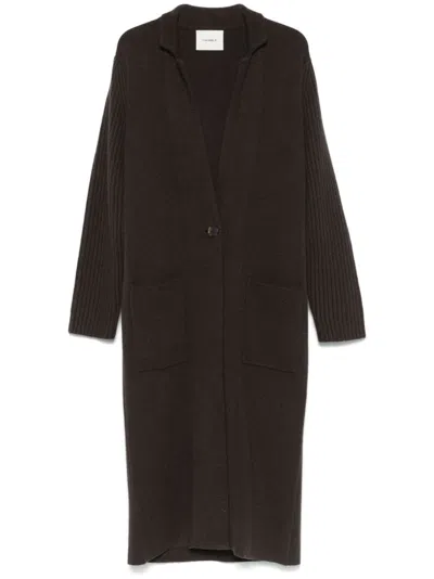 Lisa Yang Feifei Cardi-coat In Brown