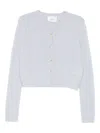 Lisa Yang Felicia Buttoned Cardigan In Gray