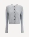 Lisa Yang Felicia Button-front Cashmere Cardigan In Gray