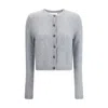 Lisa Yang Felicia Button-front Cashmere Cardigan In Gray