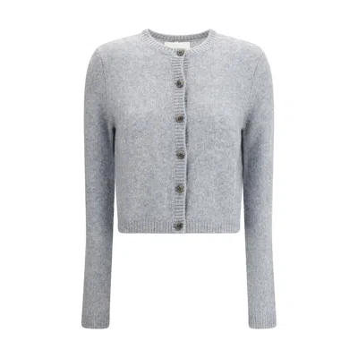 Lisa Yang Felicia Button-front Cashmere Cardigan In Gray