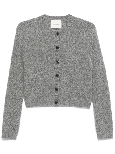 Lisa Yang V-neck Cashmere Cardigan In Gray