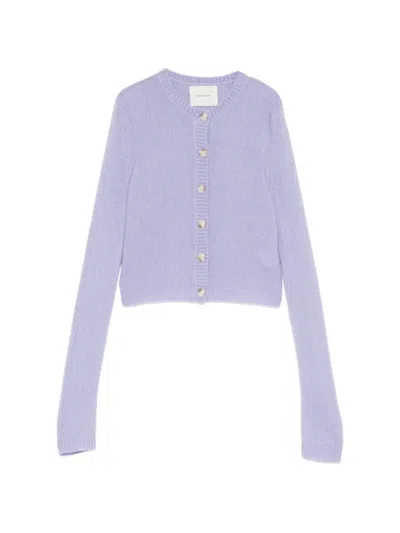 Lisa Yang Felicia Cardigan In Purple