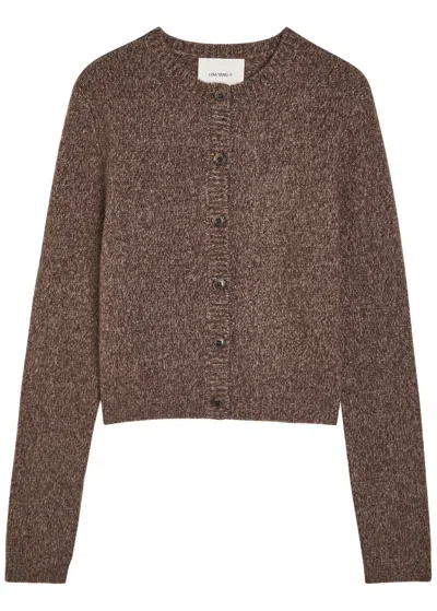 Lisa Yang Felicia Cashmere And Silk-blend Cardigan In Brown