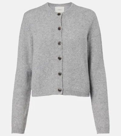 Lisa Yang Felicia Cashmere And Silk Cardigan In Gray