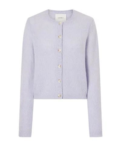 Lisa Yang Felicia Cashmere And Silk-blend Cardigan In Blue
