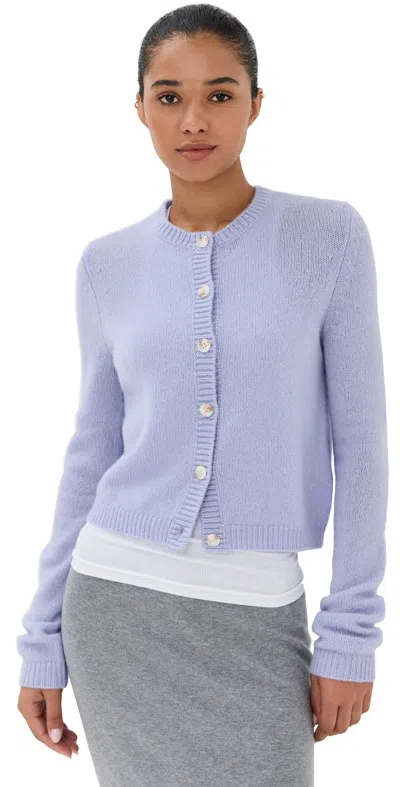 Lisa Yang Felicia Cashmere Cardigan Soft Lavender In Purple