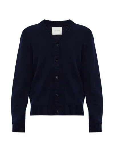 Lisa Yang Fenris V-neck Cardigan In Blue
