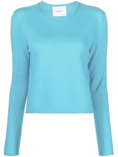 Lisa Yang Blue Ida Sweater In Pb Powder Blue