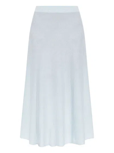 Lisa Yang Flared Skirt The Torie In Blue