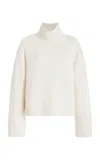 Lisa Yang Fleur Cashmere Turtleneck Sweater In White