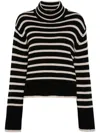 Lisa Yang Fleur Striped Cashmere Sweater In Black