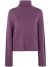 Lisa Yang "fleur" Turtleneck Sweater In Purple
