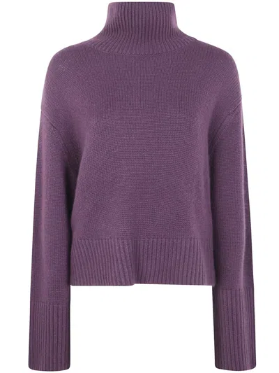 Lisa Yang Turtleneck Cashmere Sweater In Purple