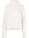 Lisa Yang "fleur" Turtleneck Sweater Clothing In White
