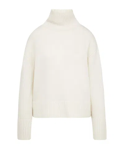 Lisa Yang Fleur Turtleneck Sweater In White