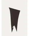 Lisa Yang Florianne Triangular Scarf In Dark Oak