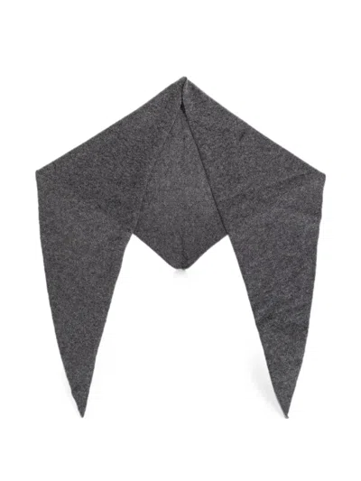 Lisa Yang Florianne Mélange-effect Scarf In Gray