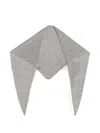 Lisa Yang Florianne Triangular Scarf In Gray