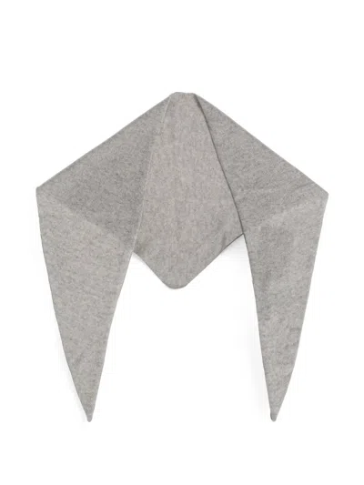 Lisa Yang Florianne Triangular Scarf In Gray