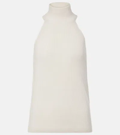 Lisa Yang Freya Knitted Cashmere Tank Top In White