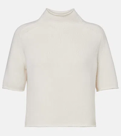 Lisa Yang Fride Knitted Cashmere Top In White