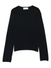Lisa Yang Georgie Long-sleeve Crew-neck Top In Black