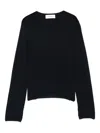 Lisa Yang Georgie Long-sleeve Crew-neck Top In Black