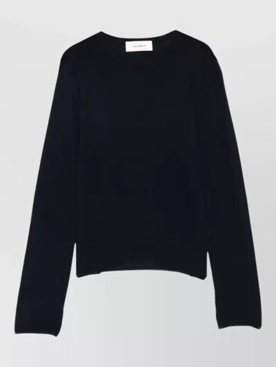 Lisa Yang Georgie Cashmere Sweater Round Neck Long Sleeves In Black
