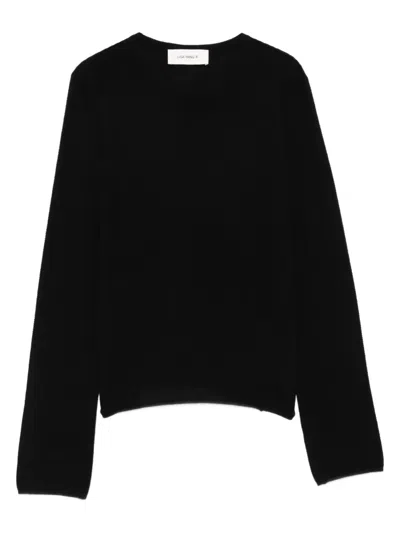 LISA YANG GEORGIE LONG-SLEEVE CREW-NECK TOP