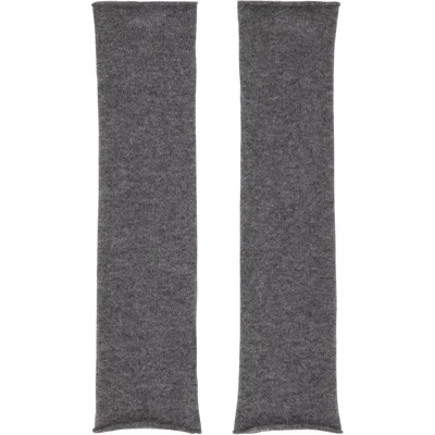 Lisa Yang Gray Aspen Arm Warmers In Graphite