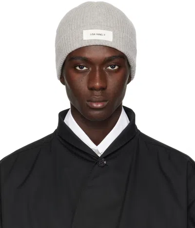 Lisa Yang Gray Ermont Beanie In Do Dove Grey