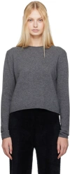 Lisa Yang Gray Ida Sweater In Gr Graphite