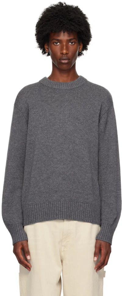 Lisa Yang Gray Kristian Sweater In Gr Graphite