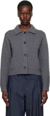 Lisa Yang Gray Lynna Cardigan In Gr Graphite