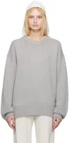 Lisa Yang Gray Renske Sweater In Do Dove Grey