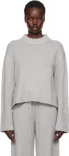 Lisa Yang Gray Sony Sweater In Do Dover Grey
