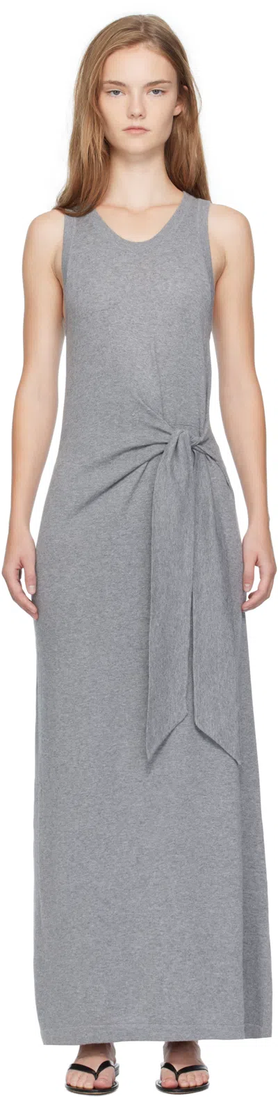 Lisa Yang Gray 'the Angeline' Midi Dress