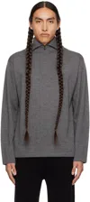 Lisa Yang Gray 'the Bosco' Sweater In Gr Graphite