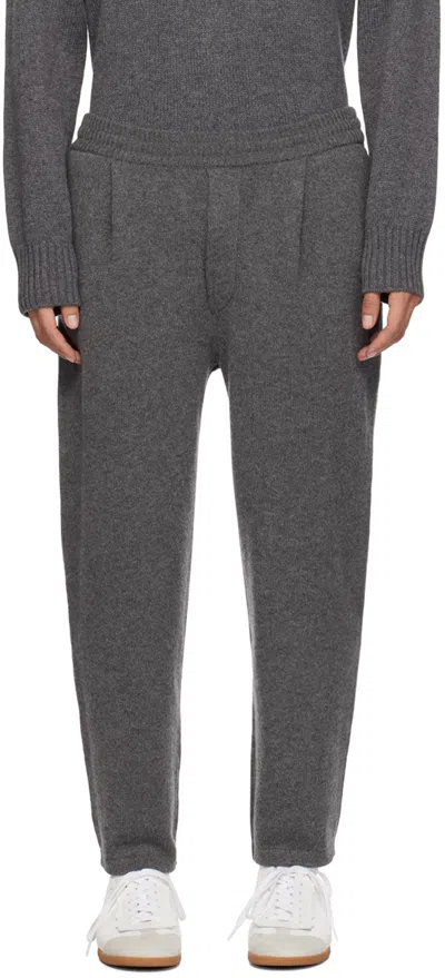 Lisa Yang Gray 'the Casper' Sweatpants In Gr Graphite