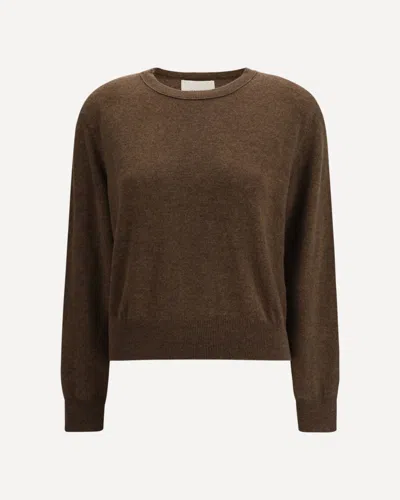 Lisa Yang Greer Crewneck Knitted Sweater In Green