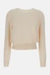 Lisa Yang Ribbed Crew-neck Sweater In Neutral