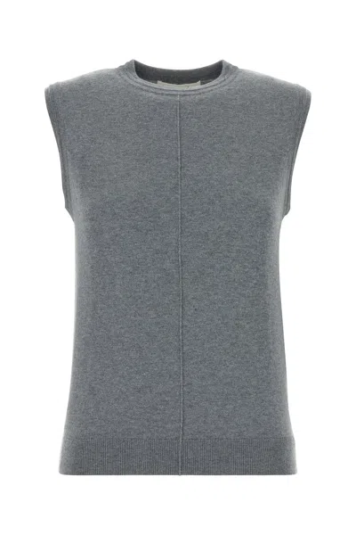 Lisa Yang Grey Cotton Blend Agna Vest In Gray