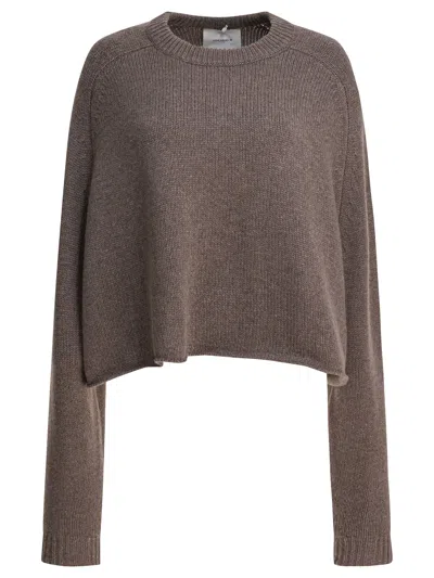 Lisa Yang Grey Knitted Cashmere Knitwear In Gray